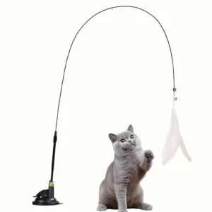 Feather and Bell Cat Teaser Wand
